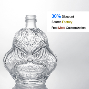 Tequila Monkey <span class=keywords><strong>Shaped</strong></span> chai nhà máy nhà sản xuất 750 ml chai thủy tinh với nút chai áp dụng cho - Product Image 1