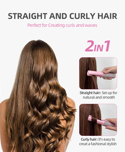 2025ポータブルワイヤレスType-C汎用オリジナルヘアストレートダイヤモンドクイックサロンウェットクールセラミックLED電気1年 - Product Image 3