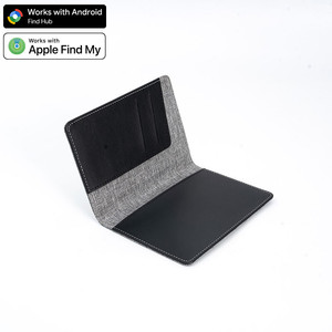 ที่ใส่พาสปอร์ตแบบไฮบริด ป้องกันการสูญหาย ได้รับการรับรอง MFi สำหรับ <span class=keywords><strong>IOS</strong></span> พร้อมระบบค้นหาตำแหน่งทั่วโลก และวัสดุหนัง - Product Image 5