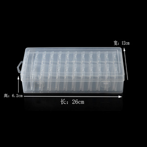 Transparent Plastic Storage Box 24 Compartment Organizer For Screws Cards Toys Rectangular Dustproof With Lid - Product Image 3