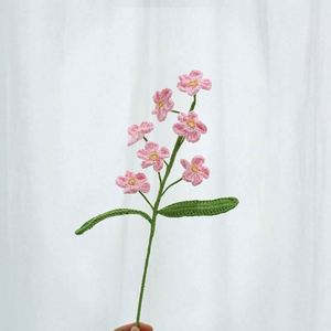 Decoración para el Hogar, Flores Artificiales de Myosotis Tejidas a Mano, Crochet Acrílico, Regalo para el Día de la Madre, Navidad, Económico, Venta al Por Mayor - Product Image 5