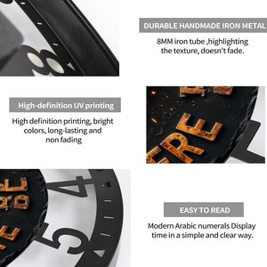 <span class=keywords><strong>Orologio</strong></span> <span class=keywords><strong>da</strong></span> <span class=keywords><strong>Parete</strong></span> Circolare in Ferro <span class=keywords><strong>da</strong></span> 25cm con Design <span class=keywords><strong>Albero</strong></span> <span class=keywords><strong>della</strong></span> <span class=keywords><strong>Vita</strong></span> o Scena Naturale - Product Image 4