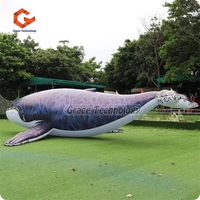 Dauphin Gonflable Géant Éclairage à Led Modèle Animal Dauphin pour Publicité Extérieure