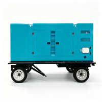 Generator Diesel 10Kw Tipe Trailer Generator Diesel Super Silent Tipe Tertutup untuk Proyek Bangunan