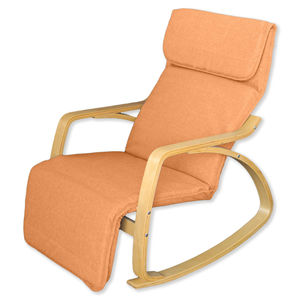 2026 Neues Design Schaukelstuhl Hochwertiger Loungesessel mit Holzarmlehne Großhandel Moderner Wohnzimmerstuhl - Product Image 5