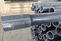 Conduit électrique en PVC Sch40 Sch80 de haute qualité répertorié UL 1 2 3 pouces IEC61386 UV 25,32, tuyau de conduit rigide en PVC de 40,50mm