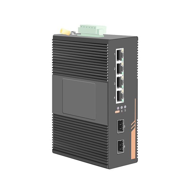 Industrial 4-Port Gigabit 10/100/1000base POE Switch with 2 SFP Din Rail Enterprise Industrial POE Switch