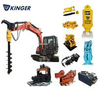 Machine de forage de trous dans la terre KINGER Mini Auger Drive pour excavatrice, chargeuse à chenilles