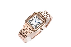 Reloj Mecánico Automático de Moda con Cristal de Zafiro, Correa de Acero Inoxidable con Cinco Cuentas y Caja Cuadrada - Product Image 3