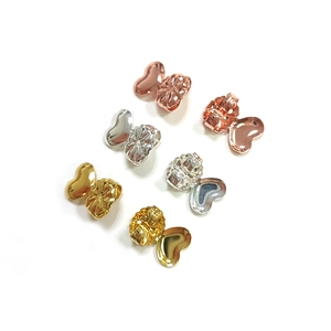 Hypoallergenic Brass <strong>Earring</strong> <strong>Backs</strong> with Ear <strong>Locking</strong> Feature 18K Gold Plated Jewelry Findings Packed in Bag - Product Image 1