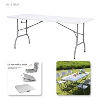 6 Stühle Set 10-Sitzer Multifunktion lift Acryl Design Kunststoff Klapp Esstisch und Stühle Mesas Para Fiestas