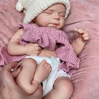 Poupées Reborn LouLou en silicone souple de 13 pouces, personnalisation du sexe et de la coiffure, jouets de poupées simulant des nourrissons prématurés