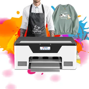 Sunika A3 Máquina de Impressão a jato de tinta para camisetas, rolo digital de transferência de calor de 30 cm, filme PET DTF, nova impressora de tecido têxtil para vestuário