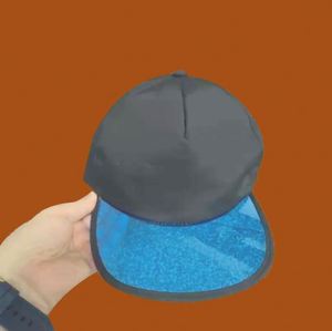 Custom Print Logo SnapBack Hip Hop <b>Hats</b> Trendy 5 Panels Cap <b>Hat</b> with Transparent Plastic PVC Bill - Product Image 3