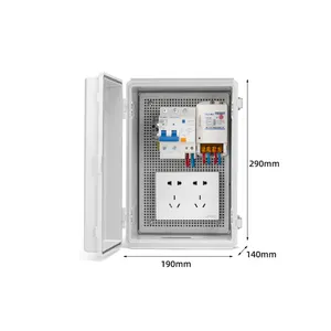 190*140*290mm Industrial Plastic Enclosure outdoor Waterproof Dustproof whit Circuit Breaker