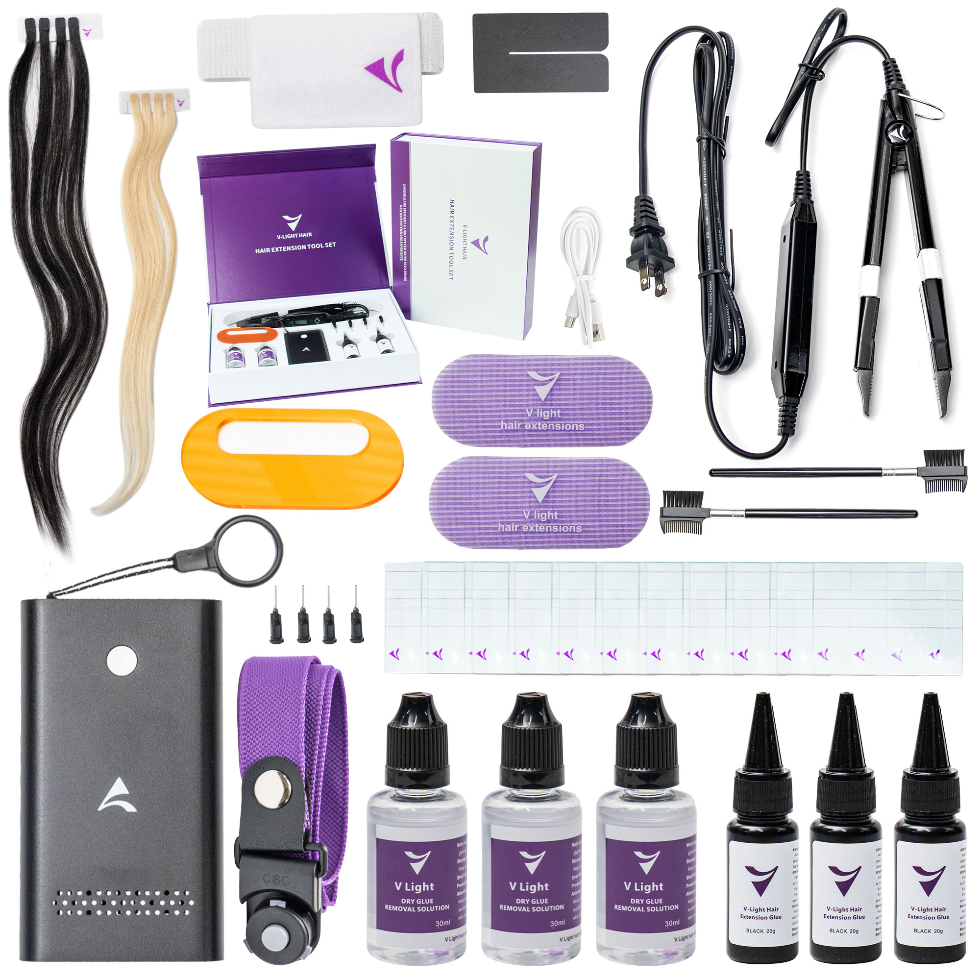 Kit de extensiones de cabello de lujo ligero mejorado