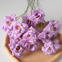 3 têtes de fleurs artificielles en soie Camélia pour centre de table de mariage, décoration de salon et de hall, bouquet