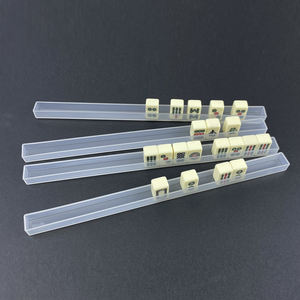 مخصص تخفيضات هائلة على طقم mahong صغير محمول للسفر في الصين من العاج Topaz أخضر أبيض Mahjong مع رفوف ونزير - Product Image 3