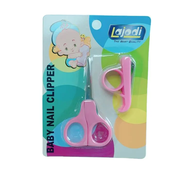 New Style 2pcs Baby Nail Care Manicure Nail Clippers Cutters Set With Blister Card Pack