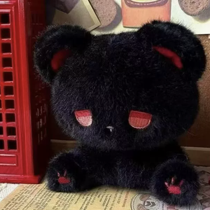 Muñeco de Gato Emo Sentado con Orejas Móviles Bordadas, Juguete de <span class=keywords><strong>Peluche</strong></span> Súper Suave para Aliviar el Estrés, Relleno de Algodón PP, Forro de Malla - Lavable - Product Image 5