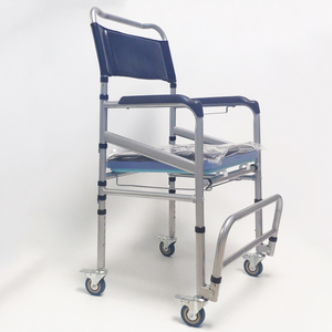 Sillas de Baño para Discapacitados, <span class=keywords><strong>Silla</strong></span> de <span class=keywords><strong>Ducha</strong></span> Plegable, Inodoro con <span class=keywords><strong>Ruedas</strong></span> para Ancianos - Product Image 3