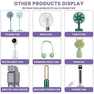 พัดลมแขวนผนังพลาสติก DC แบบพกพาขนาดเล็กพัดลมแขวนผนังสำหรับห้องนอนโรงรถใช้ในโรงแรม - Product Image 6