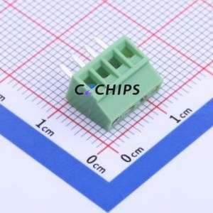 XY308-2.54-4P Screw Terminal Block Through hole Component (THT),P=2.54mm Connector 1x4P 2.54mm Green Through Hole - Product Image 1