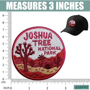 Joshua Tree National Park Embroidery <b>Patch</b> 3 Inches Iron <b>On</b> <b>Sew</b> <b>On</b> Travel Applique Fabric <b>Patch</b> - Product Image 3