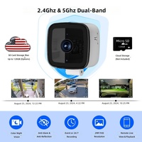 K13 Kamera Deteksi Alarm Penglihatan Malam Berwarna HD 1080P Multifungsi Nirkabel Wi-Fi Terlaris