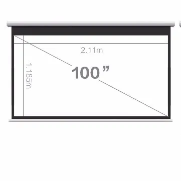 4:3 72-100 inch Electric Projector Screen High Definition Motorized Screen