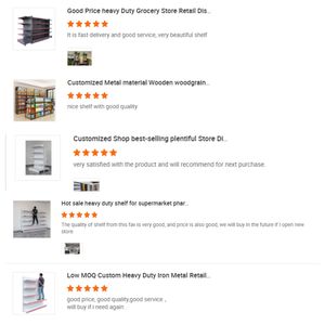 Estantería Metálica Perforada de Bajo MOQ y Buen Embalaje, Estantería Independiente Ligera para Exhibición en Tiendas, Góndola para Supermercados (para <span class=keywords><strong>Tencent</strong></span>) - Product Image 5