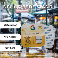 Sx-38 Shunxin Mini Tag Étanche Google Review Menus en ligne NFC 100*90mm Support sans contact Code QR & Tag NFC Carte Cadeau