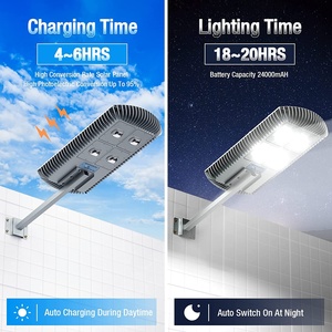 Farola Solar Todo en Uno de 600W con Sensor de Movimiento PIR y Control Remoto, IP65 Impermeable, Luz LED Solar para Estacionamiento - Product Image 4