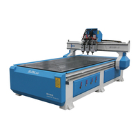 Découpe de gravure 3D de Machine de routeur en bois CNC robuste 1325 pour la fabrication de portes de meubles