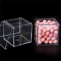 Boîte Carrée Transparente en Acrylique pour Emballage de Biscuits, Chocolats, Gelées, Sucreries et Présentoir Alimentaire de Mariage