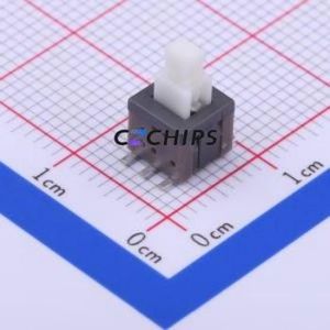 XKB5858-W-TP Push Button Switch SMD Switch No Lock Rectangle Button Vertical Mount 100mA - Product Image 1