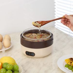 Scaldavivande Elettrico Multifunzione <span class=keywords><strong>in</strong></span> Acciaio Inossidabile da 1L con Funzioni di Cottura a Vapore e Bollitura Uova, Ecologico per Casa e Auto - Product Image 5