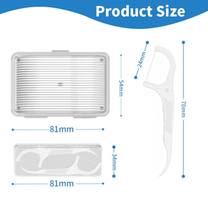 I bastoncini di filo interdentale alla menta sono efficaci per rinfrescare la bocca e pulire i denti - Product Image 5