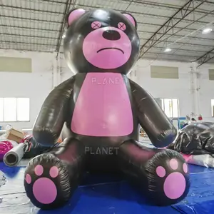 Aangepaste Buitenreclame Beer Cartoon Model Gigantische Opblaasbare Teddybeer Voor Evenement