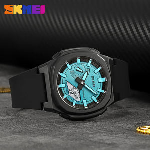 Reloj Digital Masculino SKMEI 2091, Fabricado en China, Correa de Silicona, Doble Pantalla, Cronómetro, Multifunción, Relojes de Verano - Product Image 3