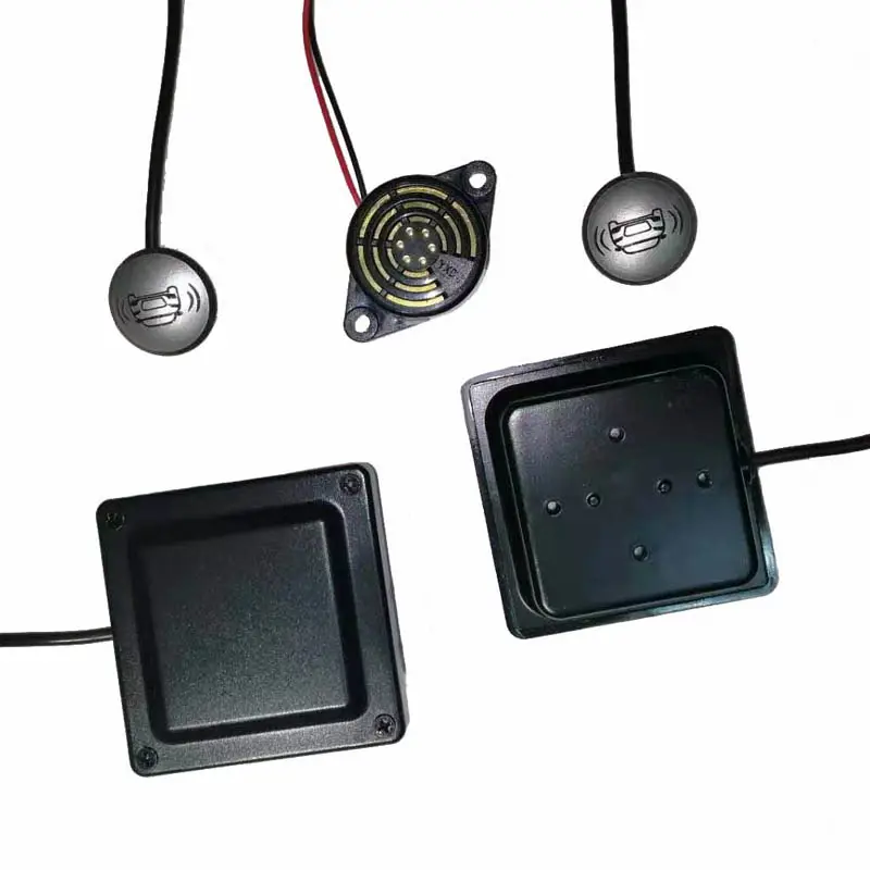 Sistema de monitoramento de ponto cego automotivo, sensor ultrassônico, muda de voz