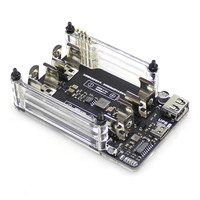 Carte d'extension d'alimentation UPS pour Raspberry Pi 4ème génération B, avec compteur RTC, sortie 5V, interface USB/Type-C, convertisseur DC/DC non isolé