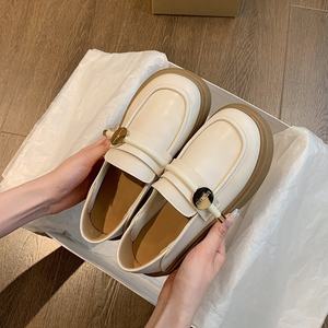 <span class=keywords><strong>Mocassini</strong></span> da balletto autunno primavera estate traspiranti da <span class=keywords><strong>donna</strong></span> con tacco basso con fodera in <span class=keywords><strong>pelle</strong></span> morbida scarpe basse da <span class=keywords><strong>donna</strong></span> nere chiare - Product Image 6