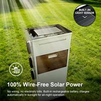 Boîte aux lettres solaire personnalisée pour colis et courrier, avec recharge solaire, casier de rangement, économie d'énergie, étanche