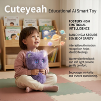 Juguete Sensorial Interactivo por Voz con Reconocimiento de Emociones por IA Inteligente, Peluche Súper Suave y Cálido para el Desarrollo del Coeficiente de Inteligencia en Niños, USB, Ideal para Bodas