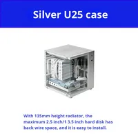 Casing Mini ITX Portabel BenNiu U25 Sea View Room 11L dari Aluminium Alloy, Transparan Samping, Pendingin Udara, Non-matx/TK0