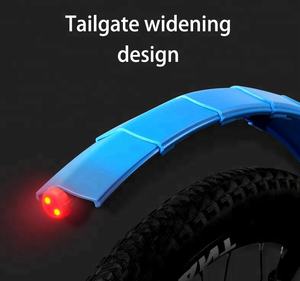 Venta caliente ajustable MTB bicicleta accesorios BMX guardabarros bicicleta guardabarros con luz trasera LED - Product Image 2