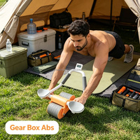 Rodillo Abdominal para Entrenamiento en Gimnasio para Adultos, Equipo de Fitness para el Hogar con Rebote Automático para Fortalecer Abdominales, Adelgazar la Cintura y Reducir Grasa