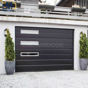 Portes de garage de luxe avec verre givré sans cadre pour patios - Product Image 6