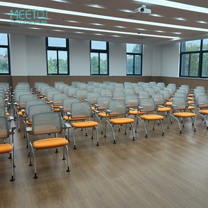 Conference Room Mesh Folding Training <b>Chair</b> with Writing Board <b>Table</b> Board Study <b>Table</b> and <b>Chair</b> One Office Training <b>Chair</b> - Product Image 4